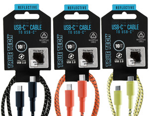 $14.99 USB-C to USB-C 2.0 10FT Reflective Cable $14.99 USB-C to USB-C 2.0 10FT Reflective Cable
