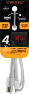 $9.99 Lightning to USB-A 4FT Double Braid Cable