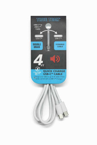 $9.99 USB-C to USB-C 4Ft Double Braid Cable