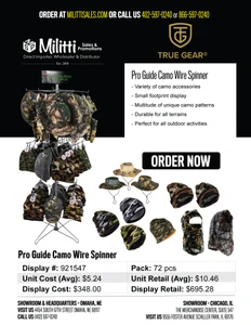 Pro Guide Camo Wire Spinner