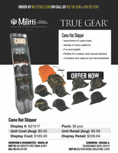 Pro Guide Camo Hat Shipper