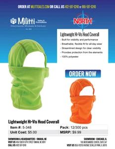 $9.99 Lightweight Hi-Vis Head Coverall