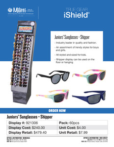 Junior's Sunglasses Shipper - 60pcs Junior's Sunglasses Shipper - 60pcs