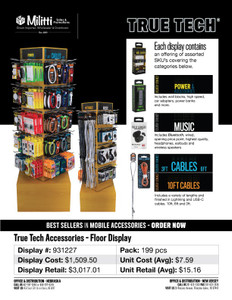 Tech Accessories Floor Display - 199pcs Tech Accessories Floor Display - 199pcs
