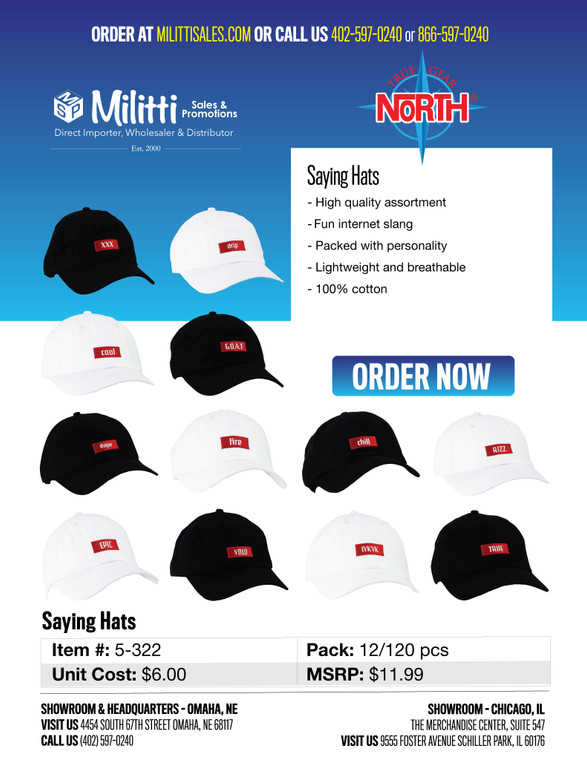 $11.99 Saying Hats