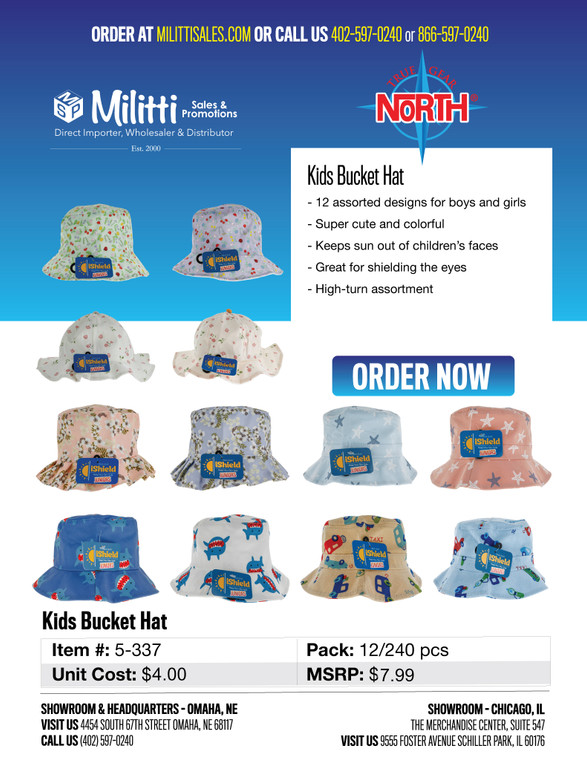 $7.99 Kids Bucket Hat
