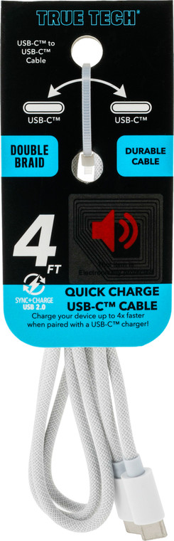 $9.99 USB-C to USB-C 4Ft Double Braid Cable