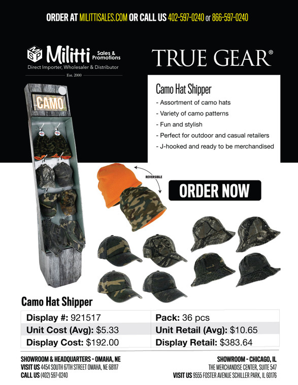 Pro Guide Camo Hat Shipper