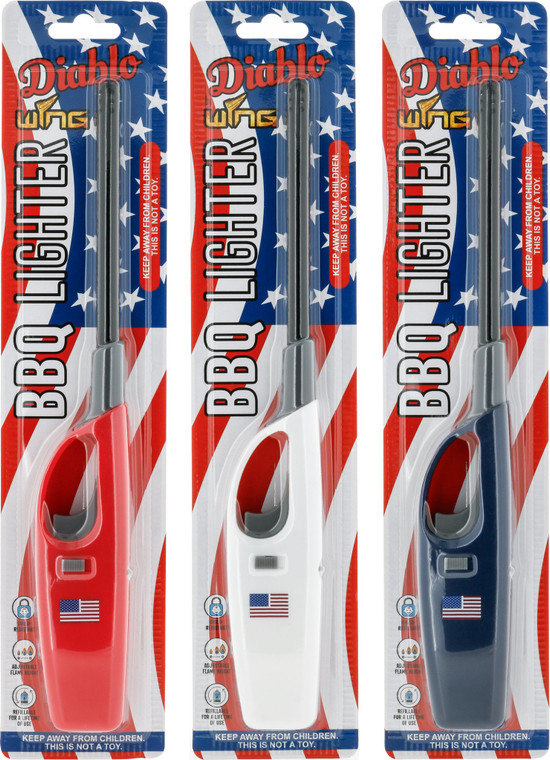 $3.99 Diablo BBQ USA Lighter - Carded (144 Lighters per quantity ordered)