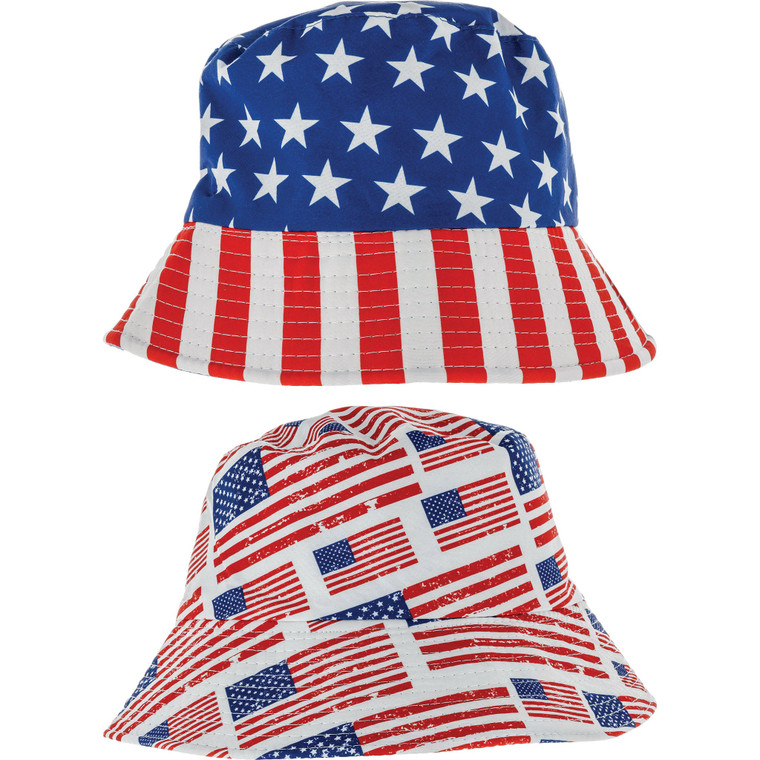 $9.99 Reversible USA Bucket Hat