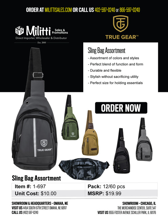 $19.99 Sling Bag Assortment