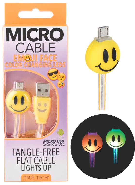 A☺️S Light Up Emoji Micro Cable