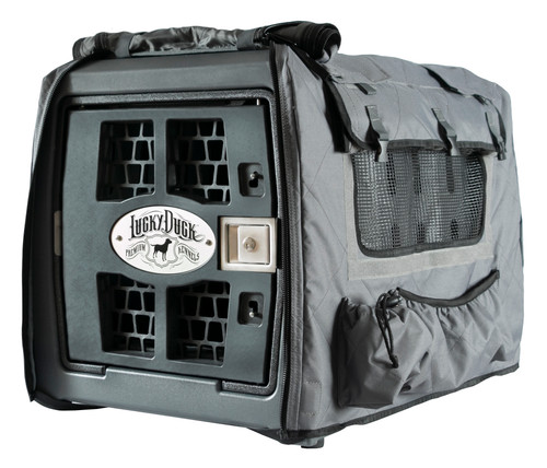 Lucky Kennel Cover Medium- Storm Gray