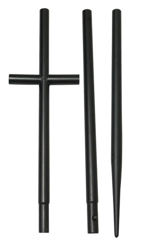 3 Piece Round Stake with T-Bar