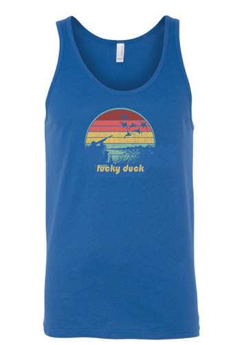 Lucky Duck Retro Tank - Royal Blue