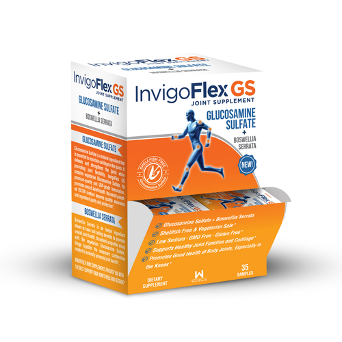 InvigoFlex GS - Shellfish Free Glucosamine Sulfate - 2ct Sample Kit of 35 Pouches