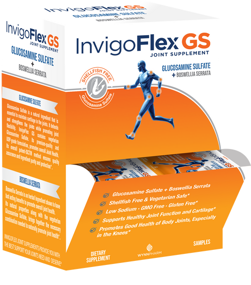 InvigoFlex GS - Shellfish Free Glucosamine Sulfate - 2ct Sample Kit of 20 Pouches