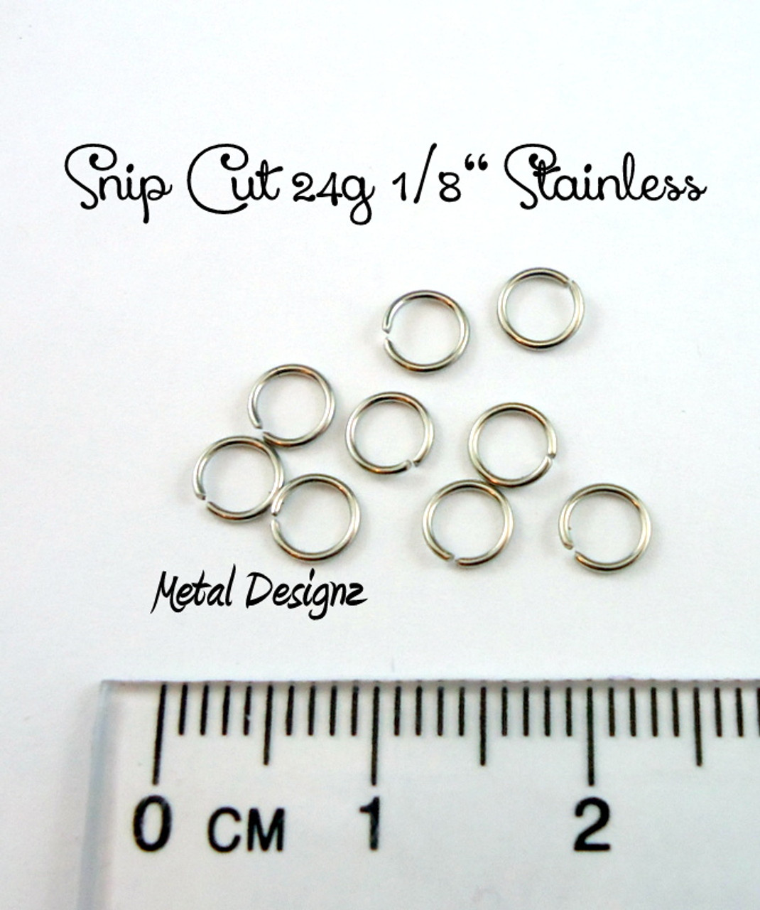 Stainless Steel Open Jump Rings - DIAMETERS TO CHOOSE- very