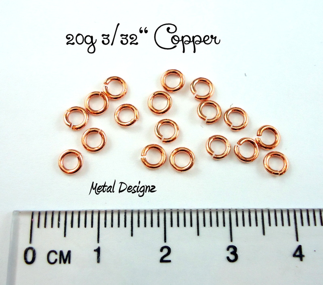 Jump Rings - 3/8 (50 pack) Tinned Copper 16 Gauge 