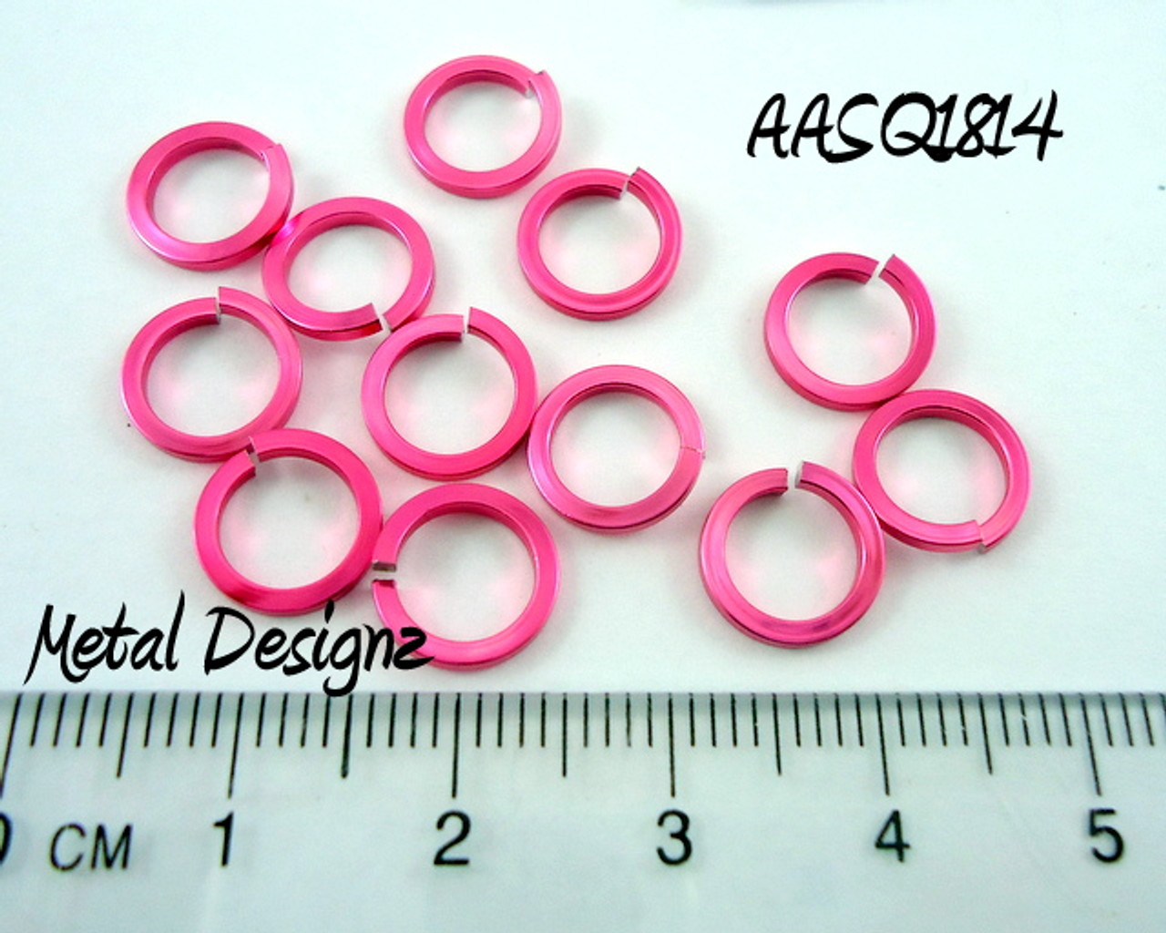 Chainmail Joe 1/2 Pound Cosmic Pink Anodized Aluminum Jump Rings 18G 1/4  ID (3200+ Rings)