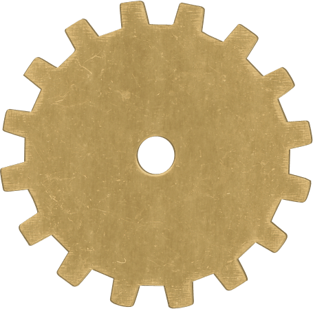 19mm Brass gear blanks Metal Designz