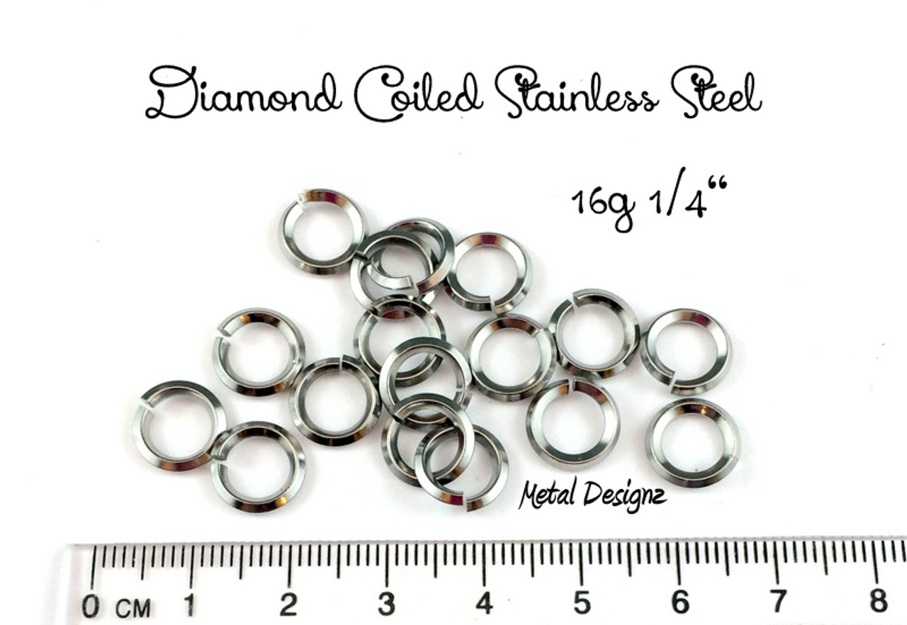 Stainless Steel Jump Rings 18 Gauge 9/64 id.