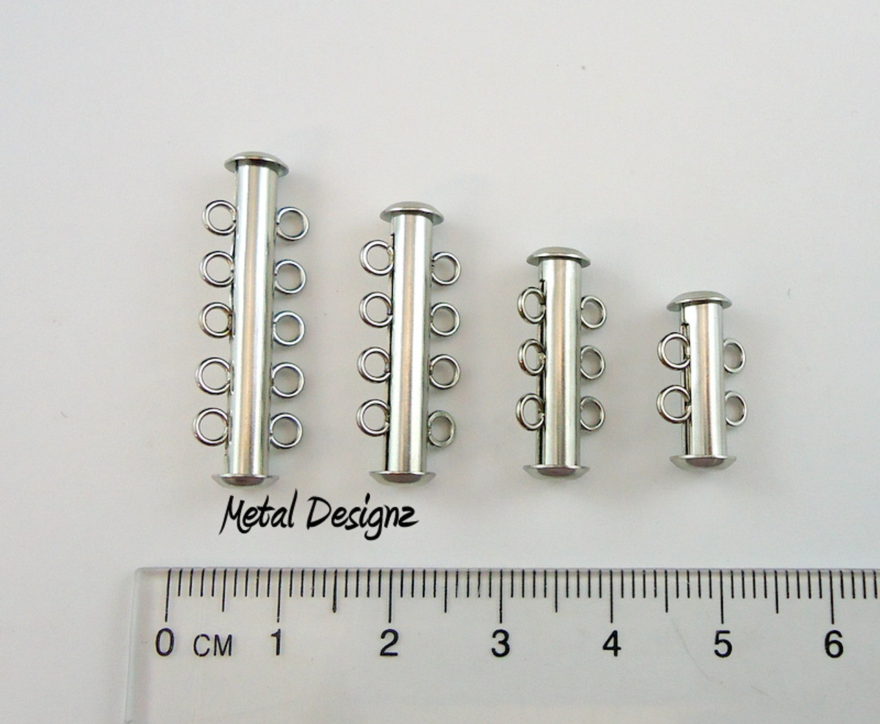 Stainless Steel Slide Clasps - 4 size options - Sold individually