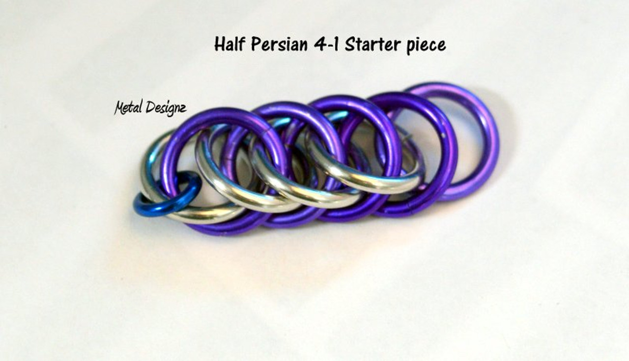Half Persian 3 Sheet Bracelet Kit, Chainmaille Kit, Stainless Steel, Chainmail  Kit, Jump Rings, Half Persian Tutorial, Chainmail Tutorial 