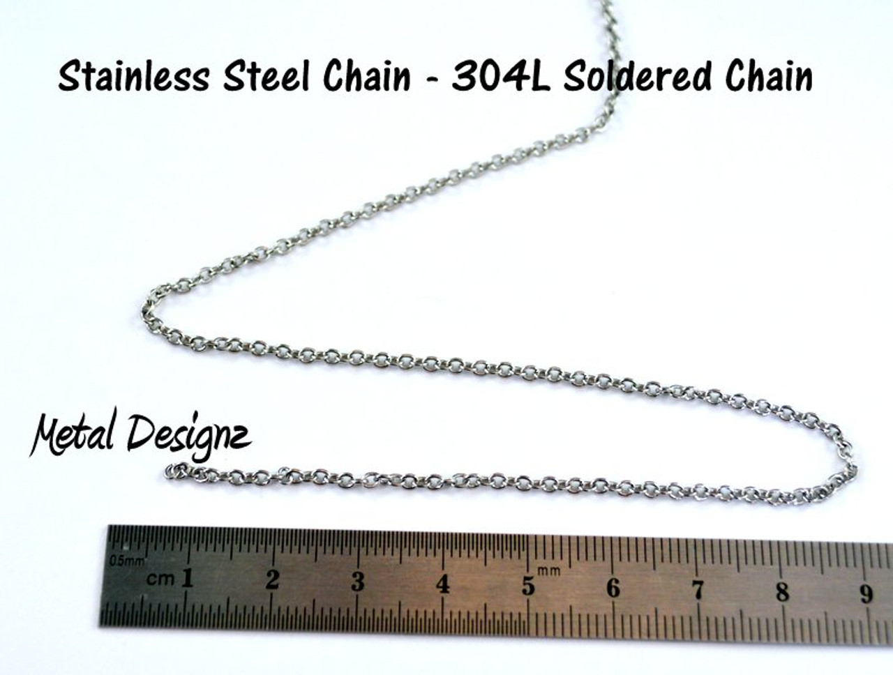 Stainless Steel Ball Chain - 50 Foot Spool - Metal Designz