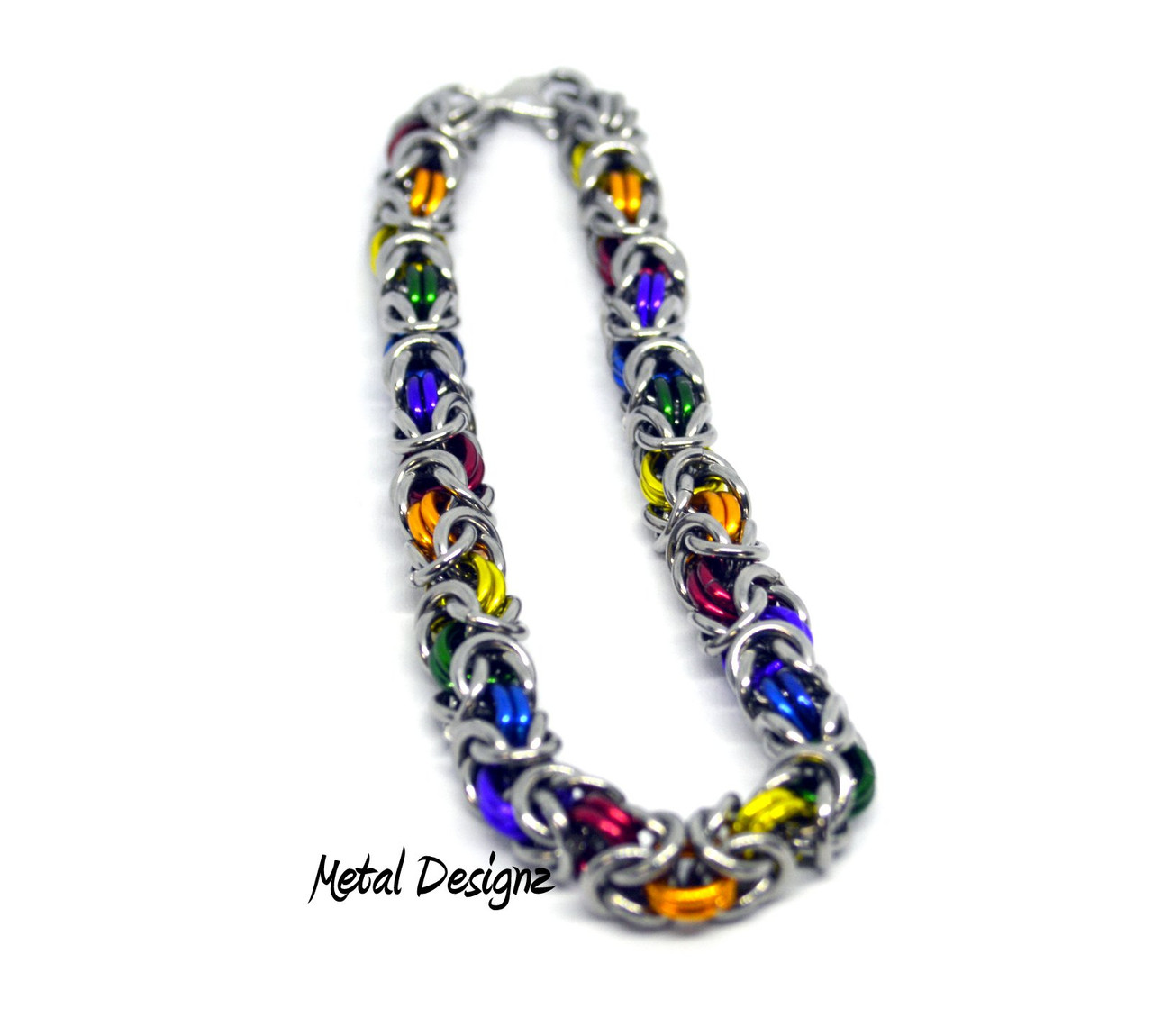Rainbow Byzantine Necklace - Metal Designz