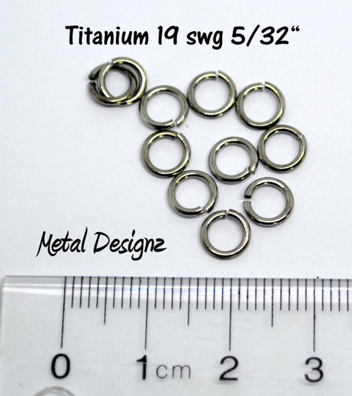 100 Hypoallergenic Solid Titanium Jump Rings in 12, 14, 16, 18, 20