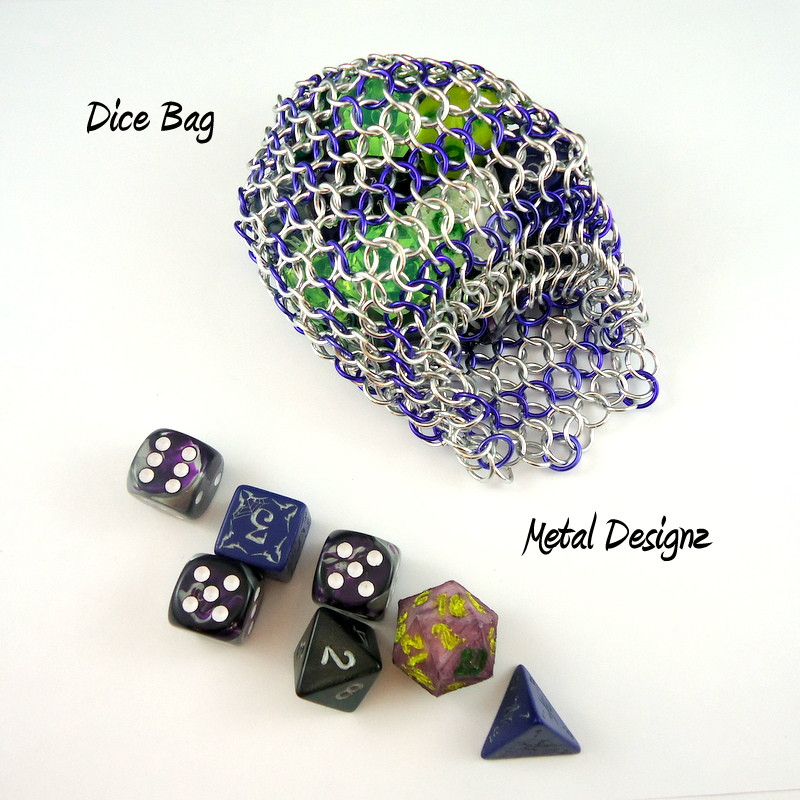 Dice Bag Small with two colours! Metal Designz