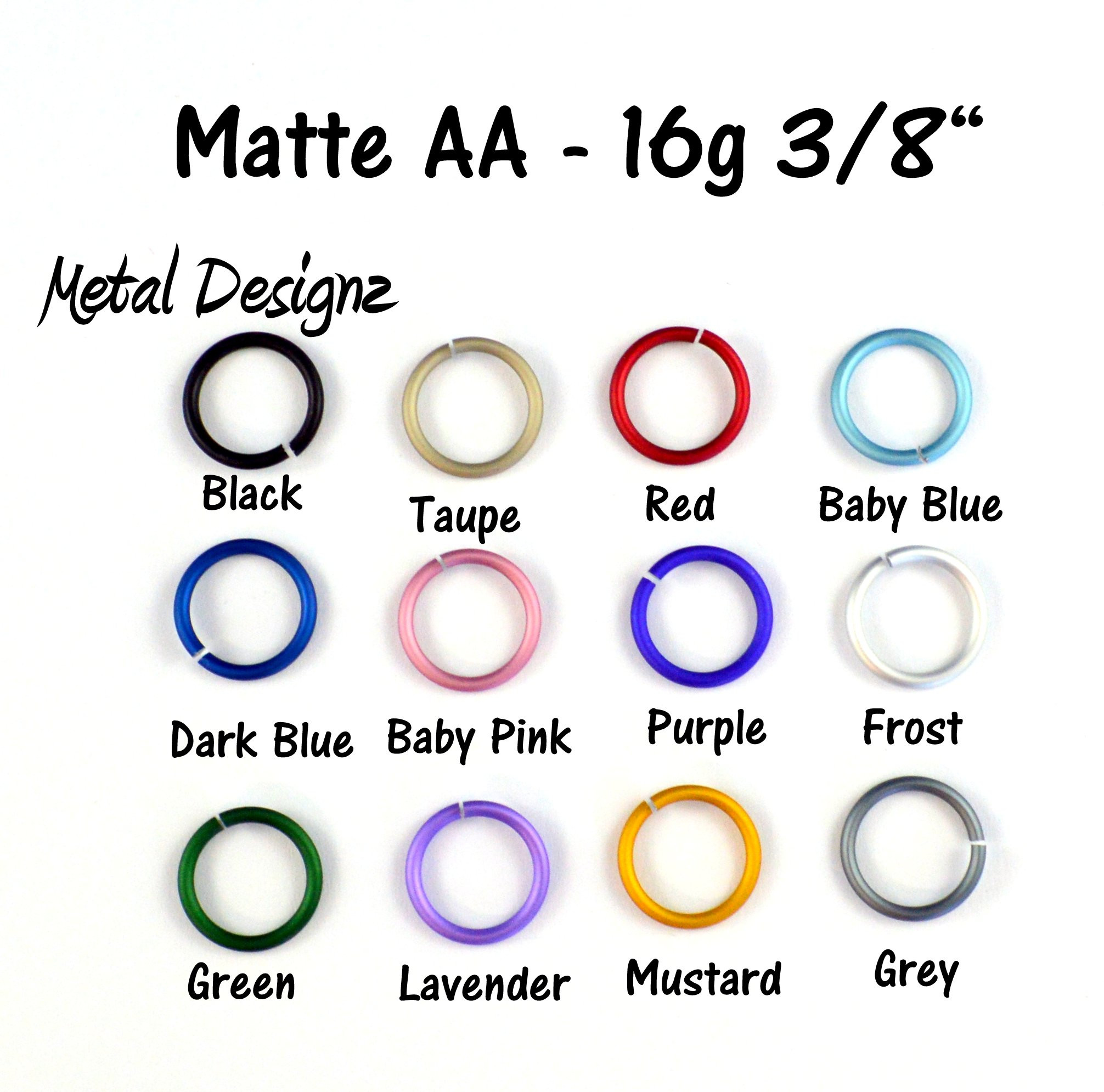 Jump Rings - Anodized Aluminum - Page 1 - Metal Designz