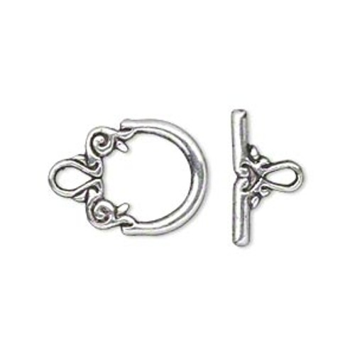 Toggle - Fancy - Antiqued Silver