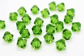 Swarovski crystal, Fern Green, 4mm  bicone