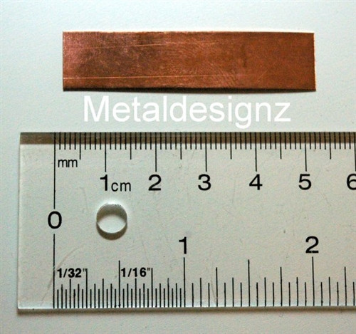 Copper Sheet - 2 inch by .5 inch