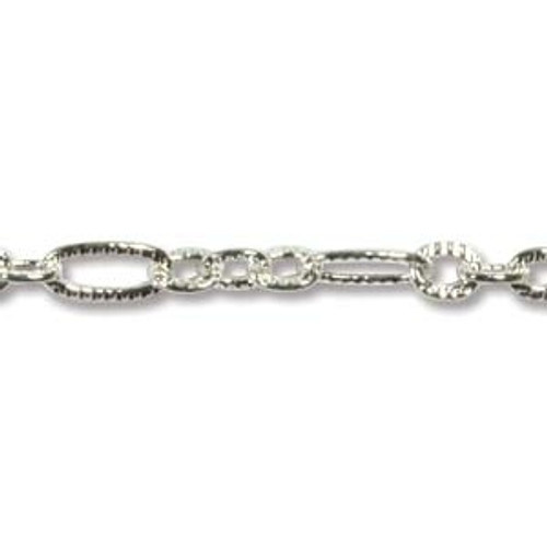 1.33MM PATTERN LINK CHAIN SILVER
