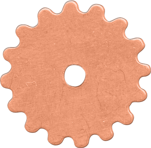 16mm Copper gear blanks