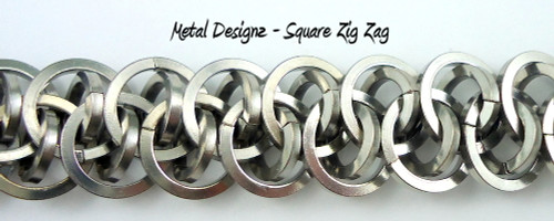 Stainless Steel Square Zig Zag Bracelet Kit