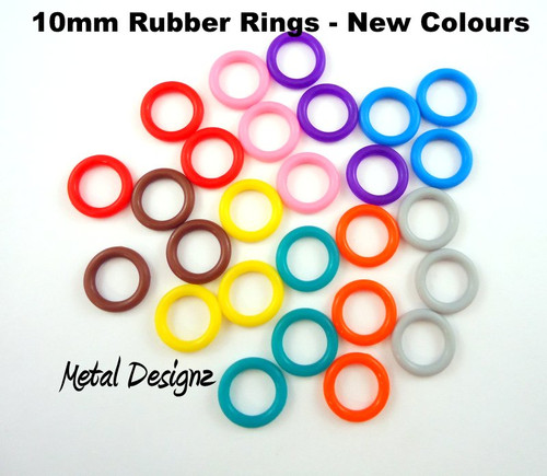 Rubber Jump Rings - 10 mm