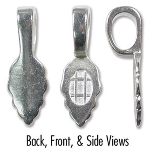 Glue on Bail - 25mm - Silver plated