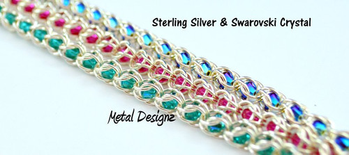 Sterling Silver Micro Caged Crystal Kit - Swarovski Crystals!