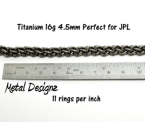 Titanium Jump Rings 16 Gauge 4.5mm id.