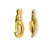 Self Closing Clasp gold-plated , 10x5mm