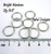 Bright Aluminum Jump Rings 18 Gauge 3/8" id