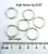Bright Aluminum Jump Rings 16 Gauge 15/32" id.