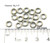 Anodized Titanium Jump Rings 18 Gauge 1/8" id.