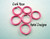 Square Anodized Aluminum Jump Rings 16 Gauge 1/4"