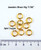 Jewelers Brass Jump Rings 16 Gauge 7/32" id. 