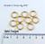 Jewellers Brass Jump Rings 16 Gauge 21/64" id.